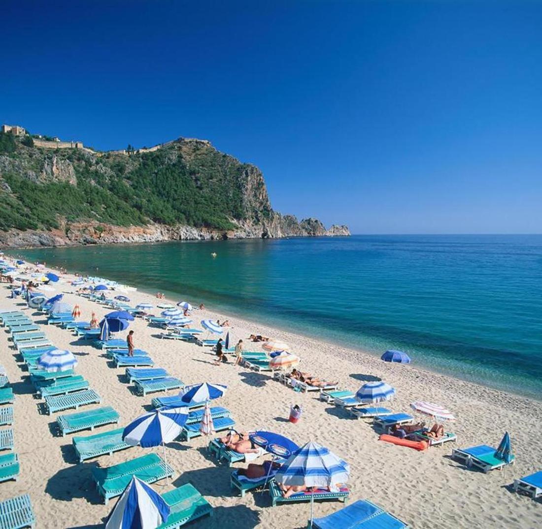 Palm Beach Cleopatra House, Beautiful Private Apartment Just 300 Meters To Cleopatra Beach 14 With Umbrellas, Bikes And Many Extras Included! Alanya Eksteriør billede
