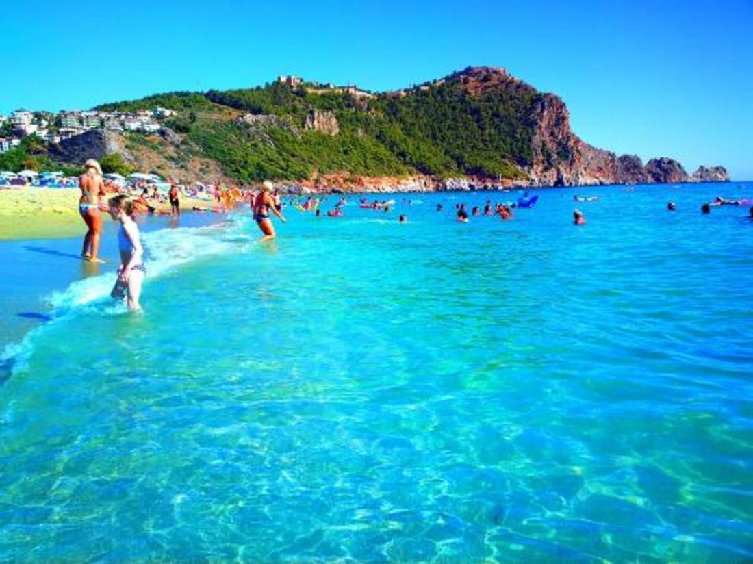 Palm Beach Cleopatra House, Beautiful Private Apartment Just 300 Meters To Cleopatra Beach 14 With Umbrellas, Bikes And Many Extras Included! Alanya Eksteriør billede